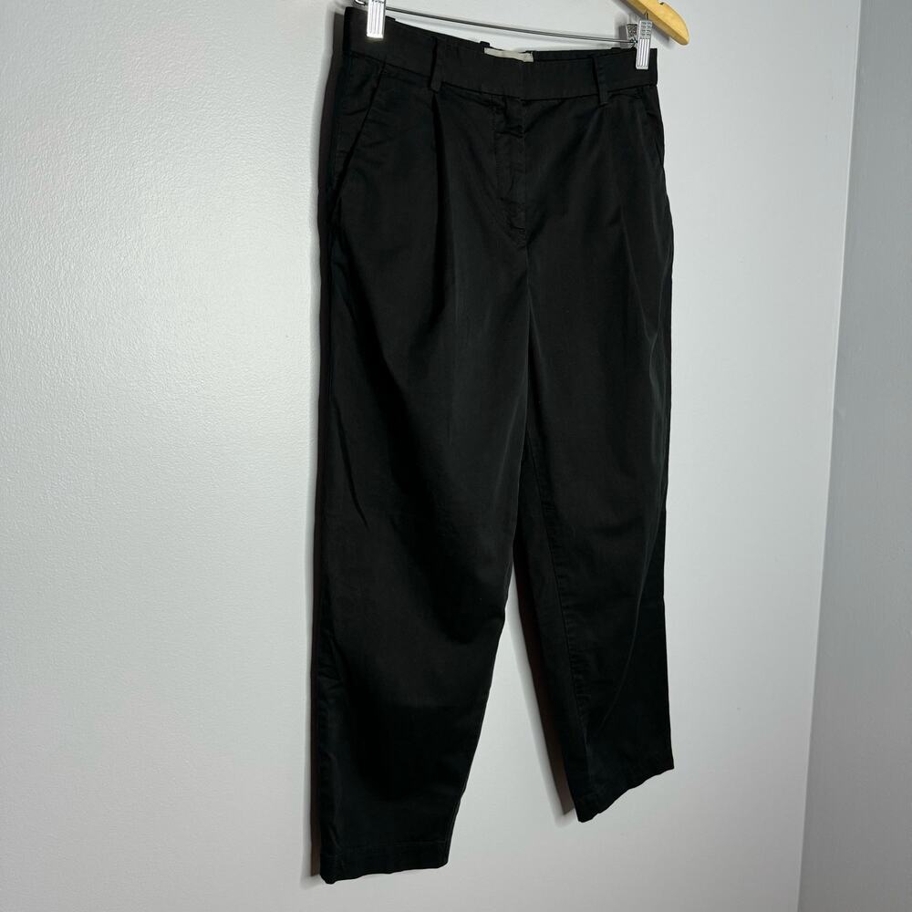 Everlane The Slouchy Chino Pant Black High Rise Cotton Casual Sz 0 Casual - Picture 5 of 9